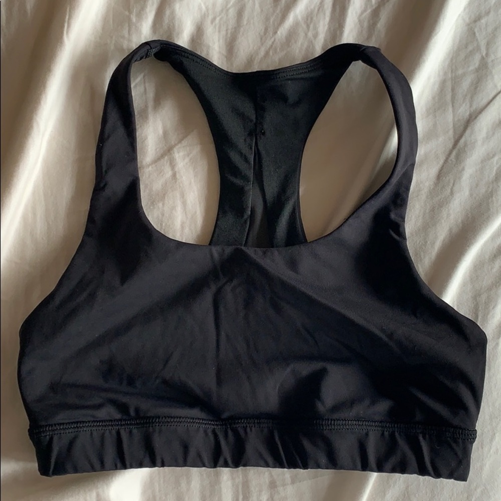 Lululemon Black Mesh Sports Bra Size 4